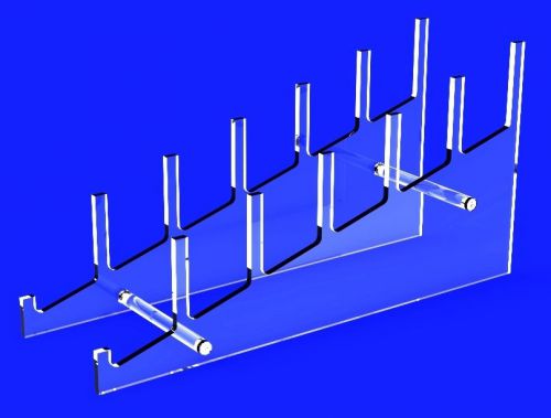 10748 Display, Large Multiple Plate Acrylic Rack Holder 10748