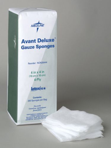 Medline deluxe non-woven avant gauze with 4-ply for sale