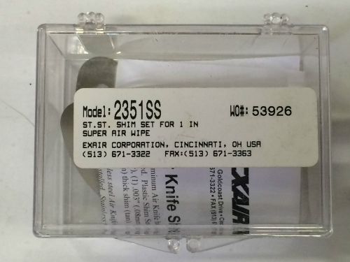 Exair Model 2351SS, Super Air Wipe Shim Set