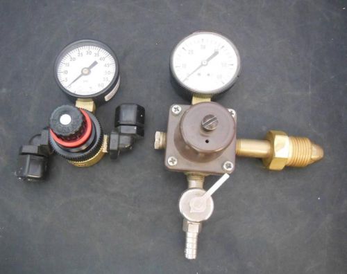 Lot of 2 regulators norgren r06-221-rnea + gas regulator 857a for sale