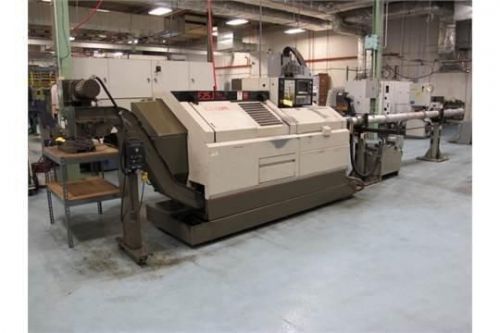 1&#034; Dia. Citizen E-25J CNC SWISS TYPE LATHE, Live Tool, Subspndl, LNS Barfeed