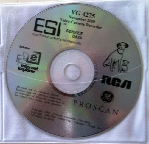 VG4275 ESI Electronic Service Data CD