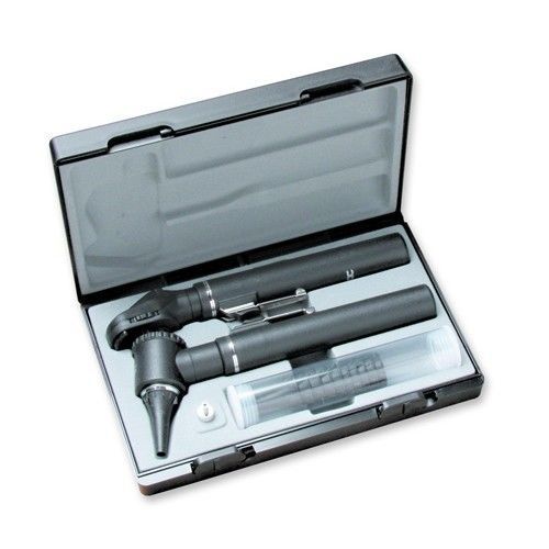 Riester Ri-Mini Otoscope/Ophthalmoscope Kit, Halogen 2.5 V, Black