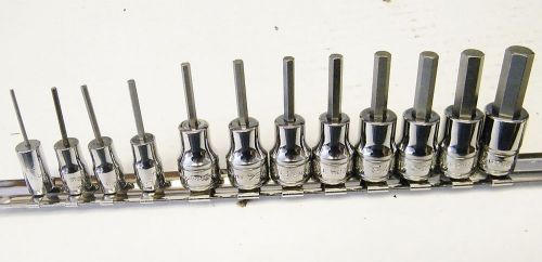 Snap-on NEW 12pc  Standard HEX Driver Socket Set  NEW