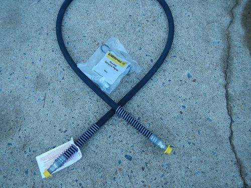 6&#039; raptor jack hydraulic hose 3/8&#034; id 10k wp/ 20k burst, w/enerpac coupler new! for sale