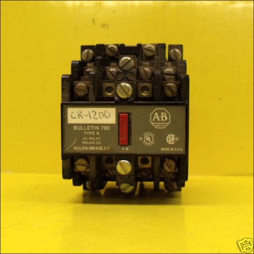 Allen Bradley Bulletin 700 Type N 700 N600A1 Ser:C