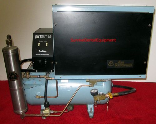 Air techniques air star 30 - dental oil-less air compressor w/ sound cover for sale