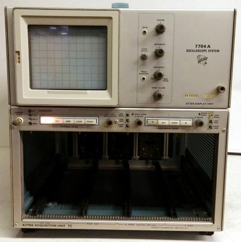 TEKTRONIX 7704A 200MHz 4 SLOT MAINFRAME OSCILLOSCOPE SYSTEM OPT 9