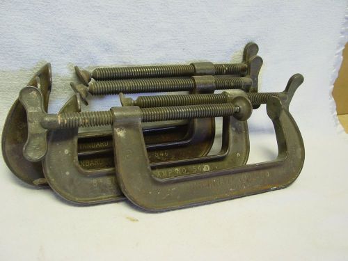 4- VINTAGE 8&#034; C CLAMPS Cincinnati #540