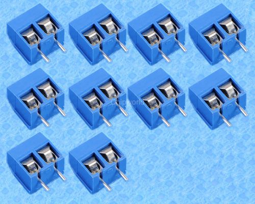 10pcs KF301-2P 5.08mm Blue Connector Terminal Blue Screw Terminal Connector 2P