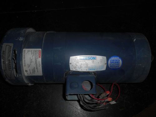 Leeson c145t17fc12c  2hp motor w/1-055-531-z0-bff stearns brake for sale