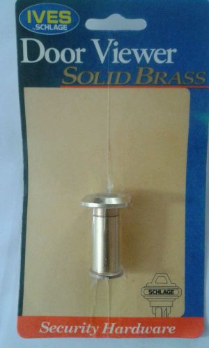 Ives 190 deg. solid brass door viewer security hardware new for sale