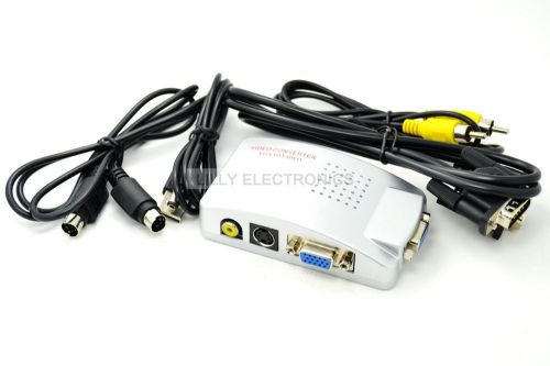 HHX-VGA-TO-AV PC Vga  to TV  AV Video Converter VGA to S-video