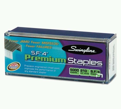 S.F. 4 Premium Chisel Point 210 Count Full Strip Staples, 5,000/Box