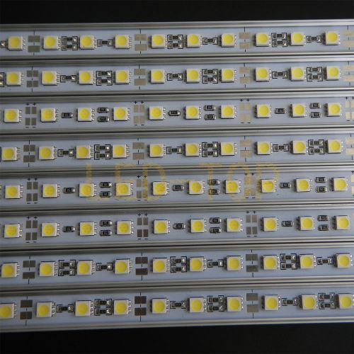 With U Type Groove 10PCS 0.5M 5050 Super White 36LED rigid Bar Light Strip DC12V