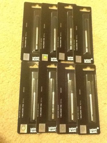 8 Mont Blanc Ballpoint Pen Refills Black Broad Point NEW in original package NIP