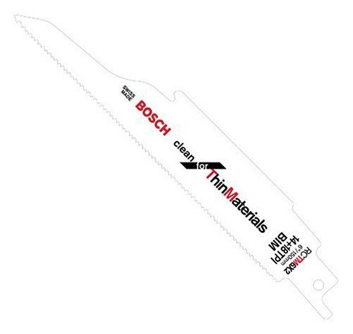 Bosch RCTM6X2 6-Inch 14+18TPI Bi-Metal reciprocating Saw Blades - 25 Pack