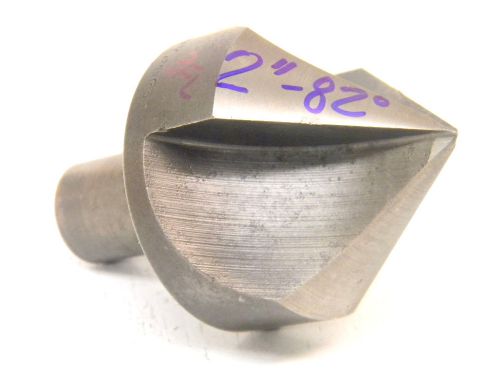 USED KEO HSS 3-FLUTE COUNTERSINK 2&#034; Diameter x 82° Degree x 3/4&#034; Shank