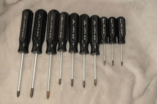 Lot of Ten (10) Xcelite XST Screwdrivers Models 100,101,102 BRAND NEW OLD STOCK