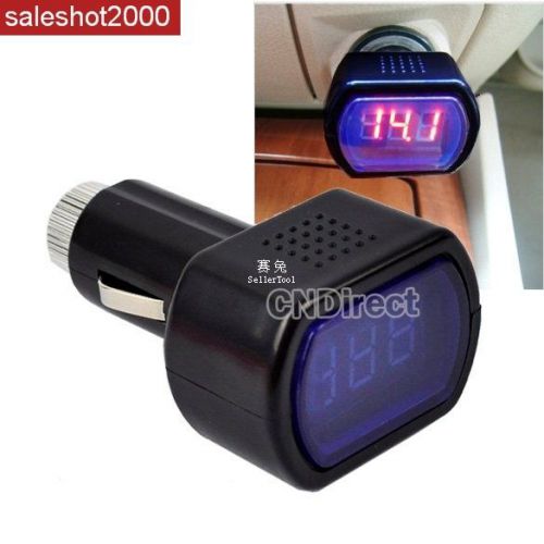 New mini car lcd battery voltage meter monitor 12v black 6qa for sale