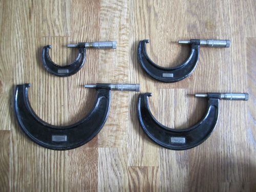 J.T. Slocomb Co. Micrometer Caliper Set     Set of 4 Calipers