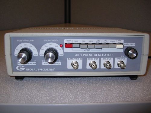 Global Specialties 4001 Pulse Generator; 0.5 Hz to 5 MHz