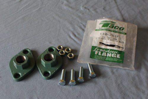 Taco 110-251F 3/4&#034; NPT Cast Iron Freedom Flange Set for 00 Circulator Pumps