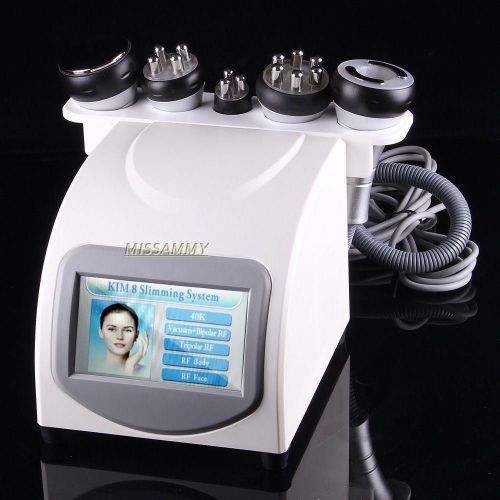 5 in 1 Cellulite Machine Tripolar RF Face Body Contour Ultrasonic Cavitation