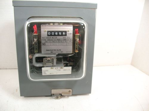 OSAKI WATTHOUR METER OWO9HT 3 PHASE 3 WIRE  0W09HT SER 3003 558