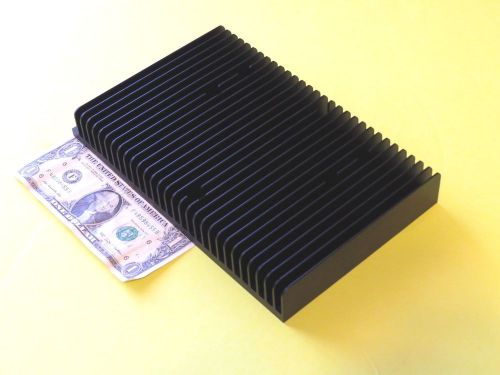 New large billet aluminum mil spec extruded heat sink 9.5” x 5.875” x 1.625” for sale