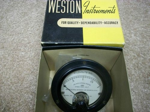 Weston 2 Kilovolt Panel Meter