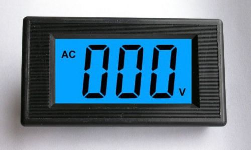 3pcs New 3 1/2 Blue LCD Digital Volt Panel Meter AC 80-500V