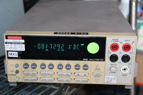 KEITHLEY 2000 6.5 DIGIT DIGITAL MULTIMETER DMM W/ GPIB PORT