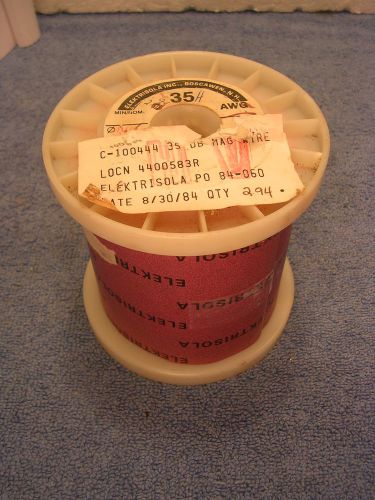 Elektrisola 35 AWG Gauge Enameled Copper Mag Magnet Wire 2 lbs NEW NR!