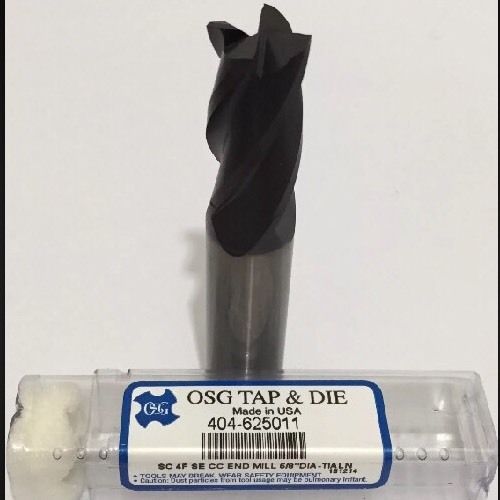 New osg 404-625011 5/8&#034; carbide end mills tialn coated 4 fl square for sale