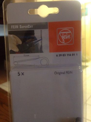 New 5pk FEIN SuperCut 6-39-03-116-01-1 Straight Blades 72mm  New (B7)