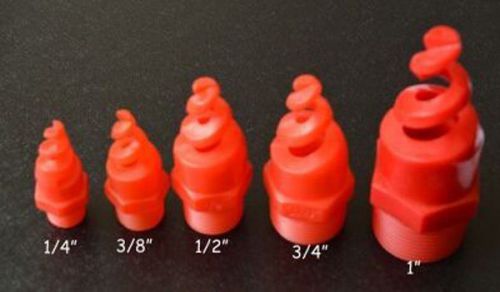 4 pcs new BSPT Plastic PP Cone Spiral Spray Nozzle 3/4&#034;