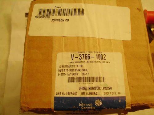 Johnson Controls V-3766-1002 N.O. Water Valve (for 1/2&#034; OD tubing)