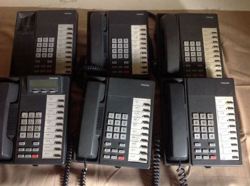 Lot of 5 Toshiba DKT2010-H &amp; 1 DKT2010-SD Business Telephones