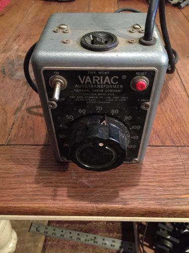 General Radio Company Variac Autotransformer Transformer Type W5MT