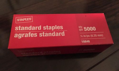 STAPLES BRAND STANDARD STAPLES 5000 COUNT NEW