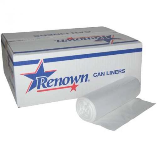 Liner 20X22 7Gl 6Mic Natural 50/Roll Renown Janitorial REN10700-CA 741224107006