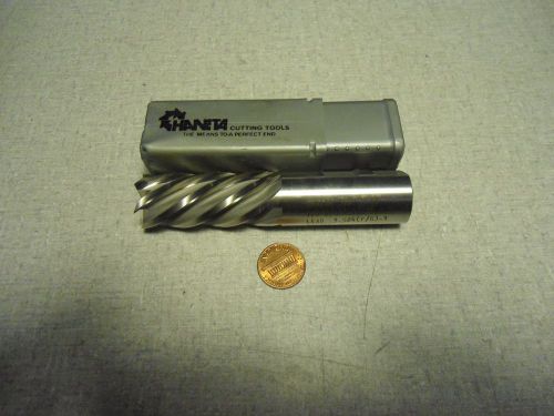 HANITA 3807 M-42 Dia. 7/8&#034;x7/8x1 7/8x4 1/8 Left Hand End Mill 6 Flutes