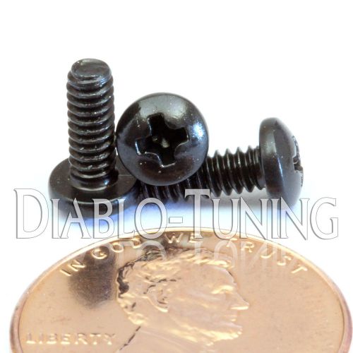 #4-40 – Phillips PAN HEAD Machine Screws - Steel Black Oxide UNC Coarse