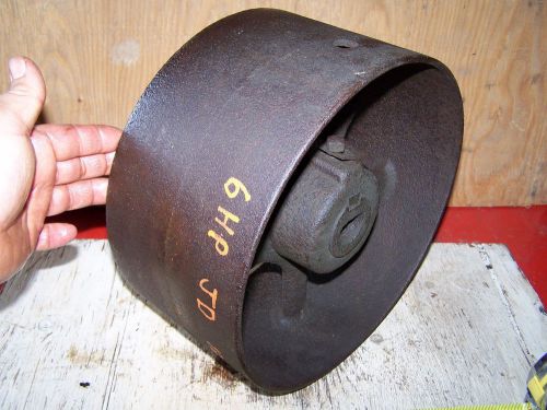 Old 6hp JOHN DEERE E Hit Miss Gas Engine Cast Iron Belt Pulley Stub Shaft NICE!!