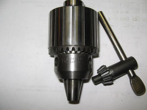 Jacobs # 6A Drill Chuck/Key, 1/2&#034; Shank,  0-1/2&#034; Capacity, wel