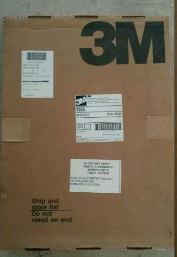 3M pressure sensitive printable sheets 20&#034; X 27&#034; pn 7983 nsn 9330015102688 matte