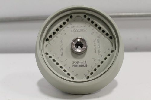 Sorvall Heraeus 75003327 Ch. 0000514400 13000RPM 4x4g Max 24 Vial Capacity Rotor