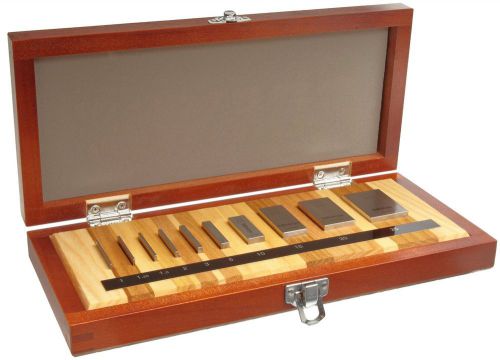 Mitutoyo 516-101-26 steel micrometer inspection gage block set metric asme gr... for sale