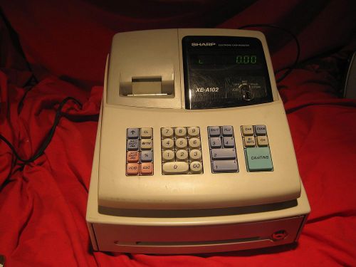 SHARP Electronic CASH REGISTER Model No. XE-A102 Lot B